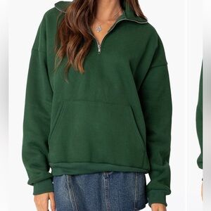 Edikted Dark Green Women's Hoodie